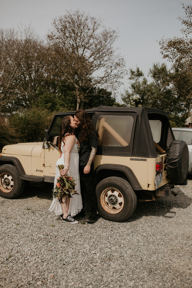 Jeep elopement photos 