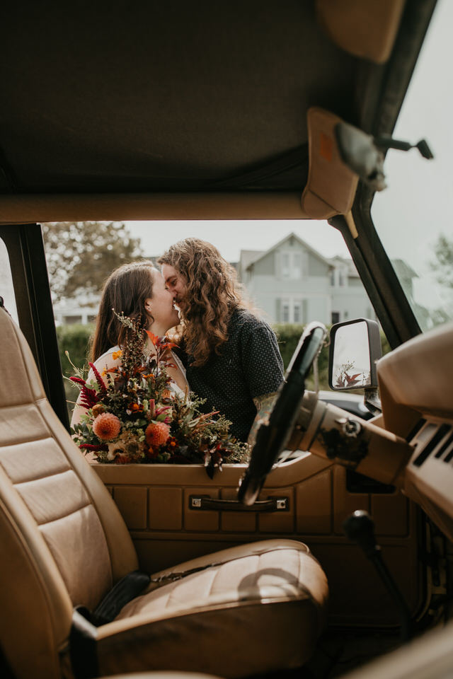 Jeep elopement photos 